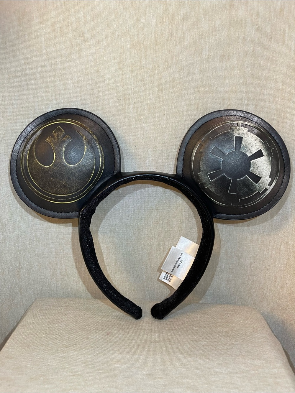 Disney Star Wars Black Star Wars Rebel vs Empire Mickey Ear Headband